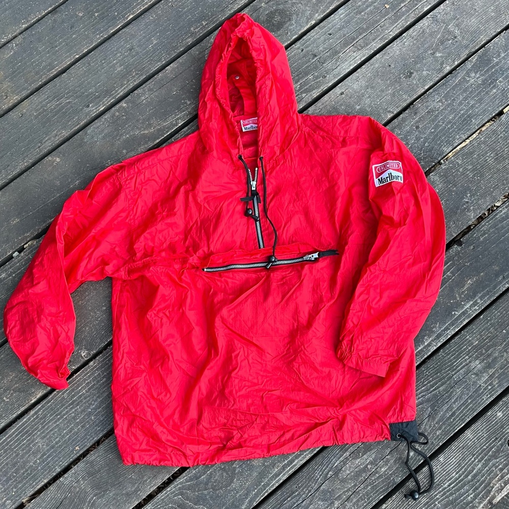 Vintage Marlboro Packable Windbreaker